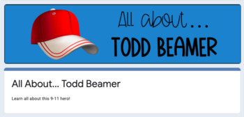 All About... Todd Beamer (Self-Grading Google Form) by For the Love of