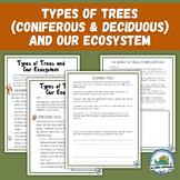 All About Trees and Our Ecosystem Worksheets & Spring Acti