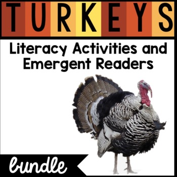 Preview of All About Turkeys Bundle | Thanksgiving | Emergent Readers