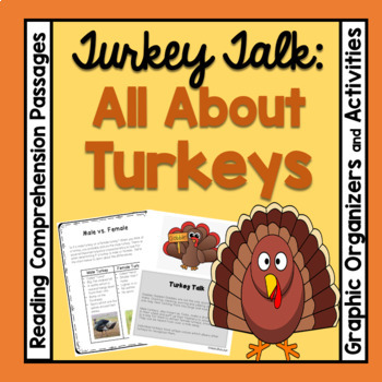 Preview of All About Turkeys Thanksgiving Reading Comprehension Passages with Questions