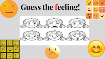 Preview of All About Us: Feelings!- Editable AND Interactive VIRTUAL LESSON PLAN slides
