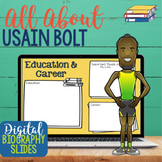 All About Usain Bolt Digital Biography Slides | Google Classroom™
