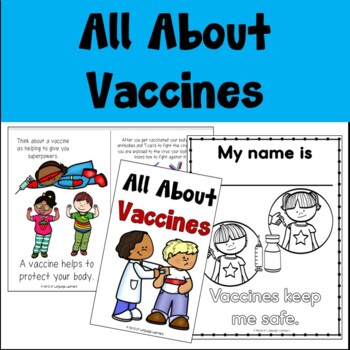 Preview of FREE All About Vaccines Book and Coloring Pages