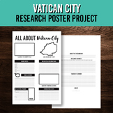 All About Vatican City Country Research Poster Printable