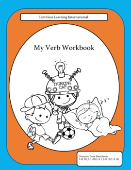 Preview of All About Verbs PowerPoint and Workbook Bundle