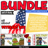 All About Veteran's Day Thematic Unit Bundle | Military Le