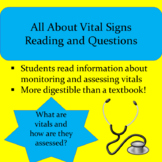 All About Vital Signs Reading & Questions (Distance Learni