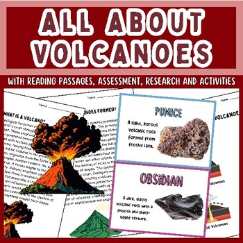 Preview of All About Volcanoes |Types of Volcanoes | Natural Disasters | Reading | Activity