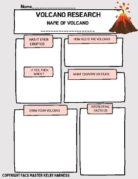 Preview of All About Volcanos and Modern Egypt Research 2-in-1 bundle