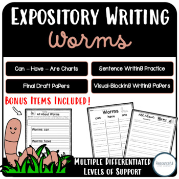 Preview of All About WORMS | INFORMATIONAL WRITING | DIFFERENTIATED | NON-FICTION