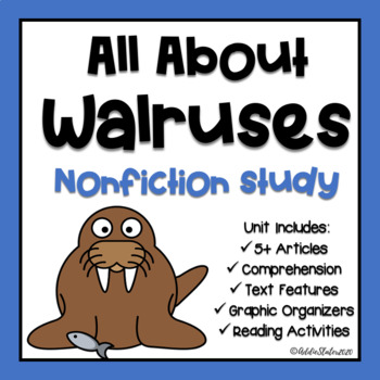 Preview of All About Walruses Reading Comprehension Passages and Questions with Activities