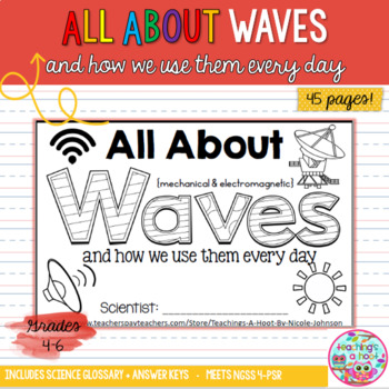 Preview of All About Waves NGSS mini-book