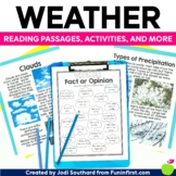1st & 2nd Grade Weather Unit | Weather Activities & Reading Passages