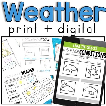 Weather Types, Conditions and Tools by Kristen Sullins | TpT