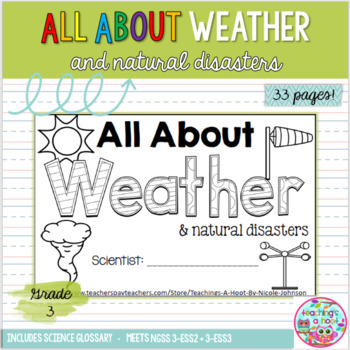 Preview of All About Weather NGSS mini-book