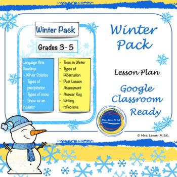 Preview of All About Winter Snow Solstice Hibernation and Precipitation 3rd Grade Science