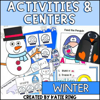 Preview of All About Winter Unit - Snowman, Penguin & Polar Bear Activities