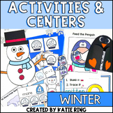 All About Winter Unit - Snowman, Penguin & Polar Bear Activities