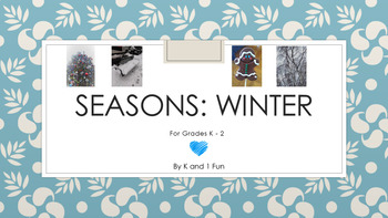 Preview of All About Winter for K -2