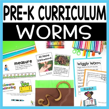 All About Worms PreK or Preschool Unit - Earthworms Science, Crafts ...