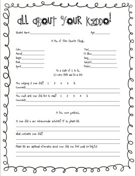 All About Your Kiddo by Emily's Emporium | TPT