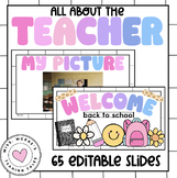 All About Your Teacher Slideshow Presentation | Meet the T