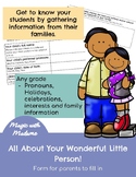 All About Your Wonderful Little Person!