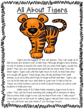 All About Zoo Animals-Bundled! (informative text, crafts, vocab, & much  more)