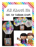 All About me Hot Air Balloon Craft