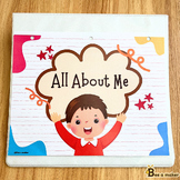 All About me adapted work binder/book (editable)