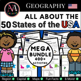 All About the 50 States of the USA | Activities & Workshee