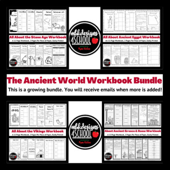 Preview of All About the Ancient World *GROWING* Bundle