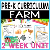 All About the Farm PreK or Preschool Unit - Farm Animals A