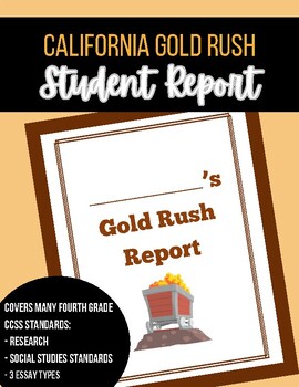 Preview of All About the Gold Rush: Student Report