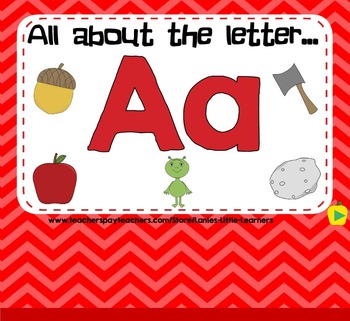 Preview of All About the Letter A - Letter of the Week SMARTBoard Activities!