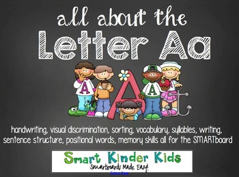 Preview of All About the Letter Aa for SMARTboard