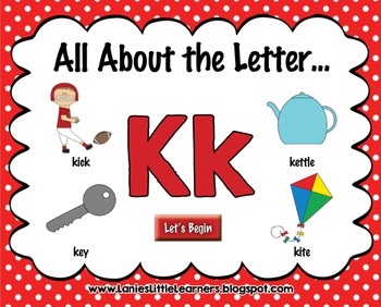 Preview of All About the Letter Kk {Letter of the Week SMARTboard Activities}
