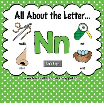 Preview of All About the Letter Nn {Letter of the Week SMARTboard Activities}