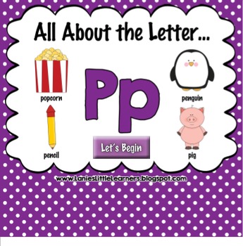 Preview of All About the Letter Pp {Letter of the Week SMARTboard Activities}