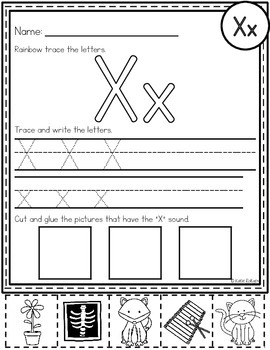 letter x activities by katie roltgen teachers pay teachers