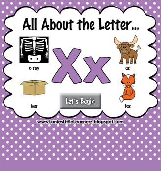 All About the Letter Xx Letter of the Week SMARTboard Activities