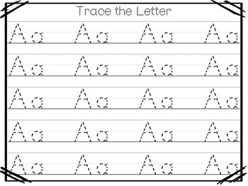 All About the Letters Aa-Zz No Prep Tracing Phonics Worksheets and ...