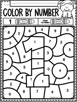 All About the NUMBER ONE ~ NO PREP Number Sense Kindergarten Math ...