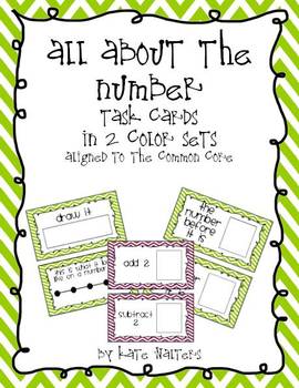 Preview of All About the Number {Math Card Set Aligned to Common Core}