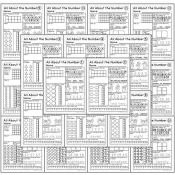 All About the Numbers 1-20: Math Activities to Build Number Sense and ...