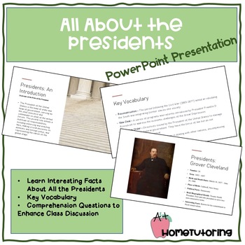 Preview of All About the Presidents PowerPoint Presentation (President's Day)
