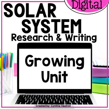 Preview of All About the Solar System and Outer Space Research and Writing Growing Bundle