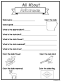 All About the State Arkansas Worksheets. 2nd-5th Grade US 