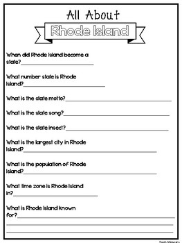 all about the state rhode island worksheets 2nd 5th grade us geography