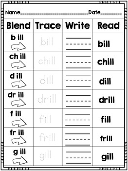 kindergarten worksheet phonic Climbing All the ill! Shining in by  Family and Word About